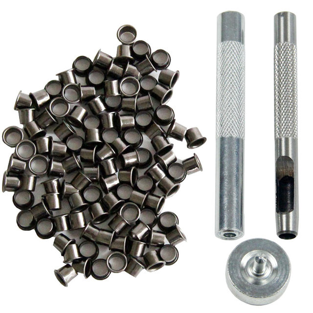 Eyelet Tool Set Grommet Kit and 100pcs Rivet 6mm or 7mm for DIY Kydex  Sheath Holster